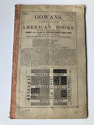 CATALOGUE OF AMERICAN BOOKS, FOR SALE AT AFFIXED PRICES [NO. 17]