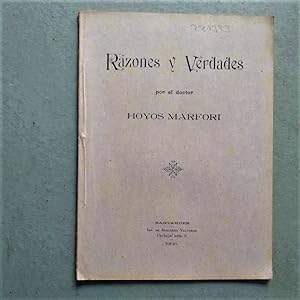 Seller image for Razones y Verdades. for sale by Carmichael Alonso Libros