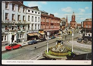 Dumfries Scotland Postcard High Street In 1975