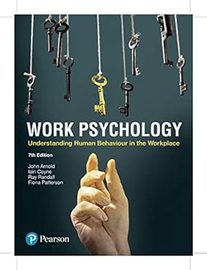 Bild des Verkufers fr Work Psychology [Paperback ] zum Verkauf von booksXpress