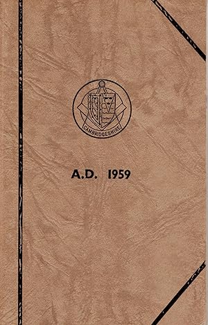 Seller image for The Masonic Year Book for the Province of Cambridgeshire (A.L. 5959) 1959 for sale by Delph Books PBFA Member