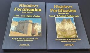 Imagen del vendedor de Histoire de la fortification jusqu'en 1870 - Tome1: des origines  Vauban / Tome 2 : de Vauban  l'artillerie raye a la venta por L'ENCRIVORE (SLAM-ILAB)