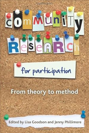 Immagine del venditore per Community Research for Participation: From Theory to Method [Paperback ] venduto da booksXpress