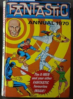 Seller image for FANTASTIC 1970 ANNUAL (printed in 12/1969; Marvel Comics) X-MEN Cover and story with Frankenstein; Fantastic Four, Doctor Doom, THOR and LOKI, Iron Man, Hawkeye, Black Widow for sale by Comic World