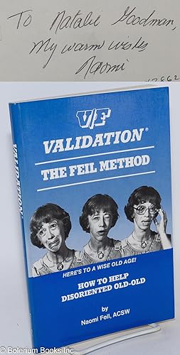 Seller image for V/F Validation: The Feil Method. How to help disoriented old-old for sale by Bolerium Books Inc.