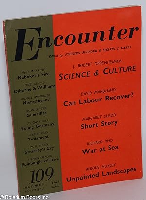 Immagine del venditore per Encounter; Oct 1962, Vol. 19 No. 4 venduto da Bolerium Books Inc.