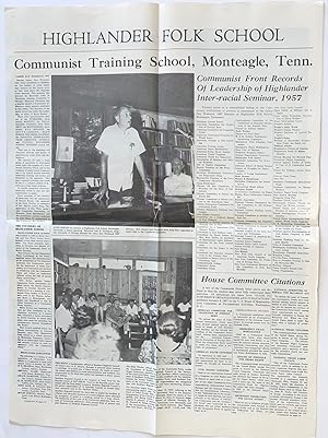 Highlander Folk School: Communist Training School, Monteagle, Tenn