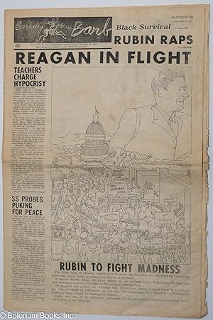 Bild des Verkufers fr Berkeley Barb: vol. 4, #6 (#78) Feb. 10, 1967: Rubin Raps/Reagan in Flight zum Verkauf von Bolerium Books Inc.