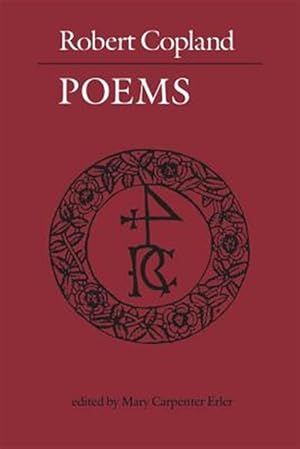 Bild des Verkufers fr Robert Copland: Poems zum Verkauf von GreatBookPrices