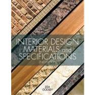 Image du vendeur pour Interior Design Materials and Specifications mis en vente par eCampus