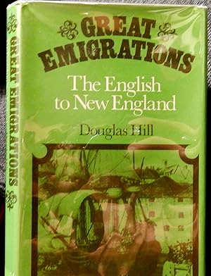 Bild des Verkufers fr The English to New England (Great Emigrations) zum Verkauf von Stahr Book Shoppe