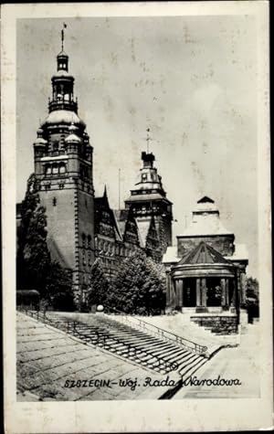 Ansichtskarte / Postkarte Szczecin Stettin Pommern, Woj. Rada Narodowa