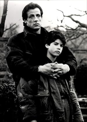 Foto Schauspieler Sylvester Stallone mit Sohn Sage Stallone, Rocky V