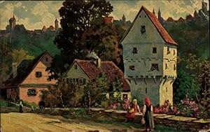 Künstler Ansichtskarte / Postkarte Zeltner, Philipp, Rothenburg o.T., Topplerschlösschen, Degi Nr...