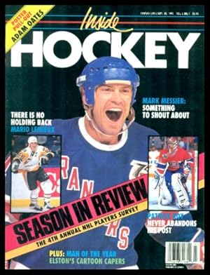 Imagen del vendedor de INSIDE HOCKEY - September 1992 a la venta por W. Fraser Sandercombe