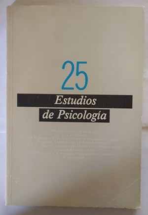 Seller image for Estudio de psicología Nº 25 for sale by La Leona LibreRía