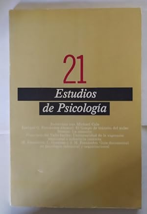 Seller image for Estudio de psicología Nº 21. for sale by La Leona LibreRía