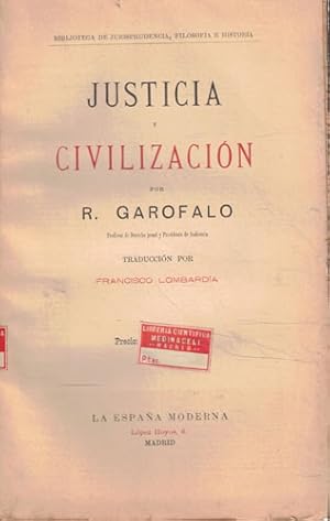 Seller image for Justicia y civilizacin for sale by Librera Cajn Desastre