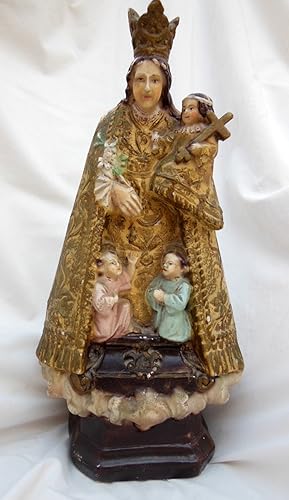 FIGURA ESTUCO DE LA VIRGEN DE LOS DESAMPARADOS