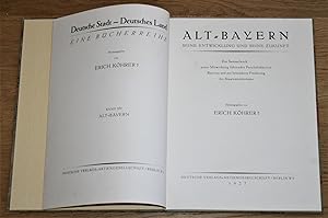 Bild des Verkufers fr Alt-Bayern: Seine Entwicklung und seine Zukunft. zum Verkauf von Antiquariat Gallenberger