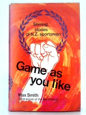 Seller image for Game as you Like for sale by World of Rare Books