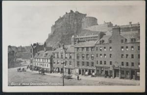 Edinburgh Postcard Scotland Grassmarket From Castle Vintage View