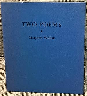 Bild des Verkufers fr Two Poems zum Verkauf von My Book Heaven