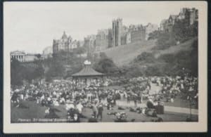 Edinburgh Scotland Postcard Princes Street Gardens Vintage View