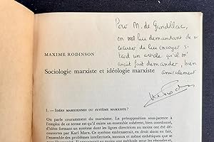 Sociologie marxiste et idéologie marxiste.