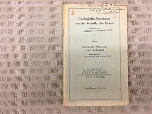 Seller image for Geologisches Panorama von der Weissfluh bei Davos. Bearbeitet von J. Cadisch und A. Streckeisen / Beilage: Geologisches Panorama vom Cotschnagrat. Bearbeitet von A. Streckeisen und R. Gees. Herausgegeben von der Naturforschenden Gesellschaft Davos bei Anlass der 130. Jahresversammlung der Schweizerischen Naturforschenden Gesellschaft Davos, 26.-28. August 1950 for sale by Genossenschaft Poete-Nscht