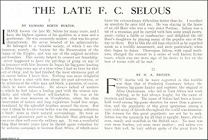 Image du vendeur pour The Late F.C. Captain Selous : Sportsman & Hero. Several pictures and accompanying text, removed from an original issue of Country Life Magazine, 1917. mis en vente par Cosmo Books