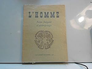 Image du vendeur pour L'HOMME - Revue Franaise D'anthropologie Sep. Dec. 1962 mis en vente par JLG_livres anciens et modernes