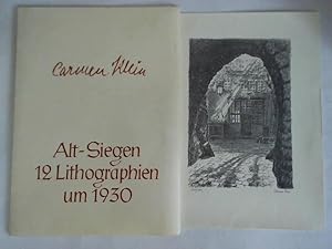 Alt-Siegen. 10 (von 12) Lithographien um 1930