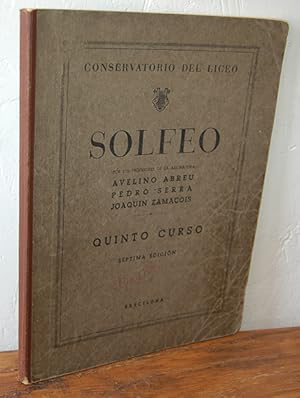 Imagen del vendedor de SOLFEO, 5 CURSO a la venta por EL RINCN ESCRITO