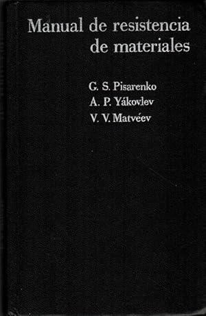 Imagen del vendedor de Manual de resistencia de materiales. [Traducido del ruso por B. A. Mirchevski]. a la venta por La Librera, Iberoamerikan. Buchhandlung