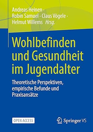 Seller image for Wohlbefinden und Gesundheit im Jugendalter for sale by moluna