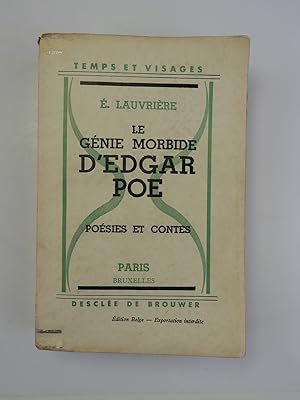 Imagen del vendedor de Le gnie morbide d'Edgar Poe. Posies et contes. a la venta por Librairie Christian Chaboud