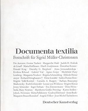 Imagen del vendedor de Documenta textilia: festschrift fr Sigrid Mller-Christensen. a la venta por Libro Co. Italia Srl