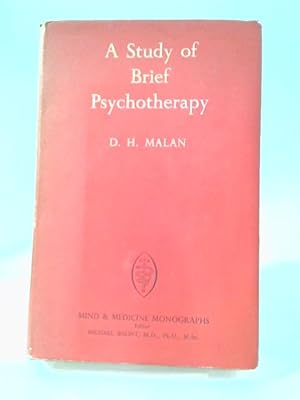 Seller image for Study of Brief Psychotherapy (Mind & Medicine Monograph) for sale by World of Rare Books