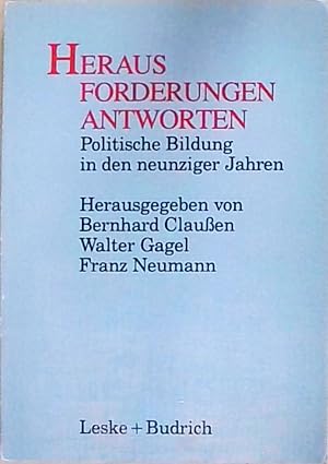 Image du vendeur pour Herausforderungen - Antworten: Politische Bildung in den neunziger Jahren mis en vente par Berliner Bchertisch eG