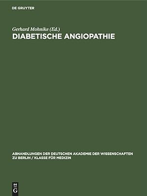 Imagen del vendedor de Diabetische Angiopathie a la venta por moluna