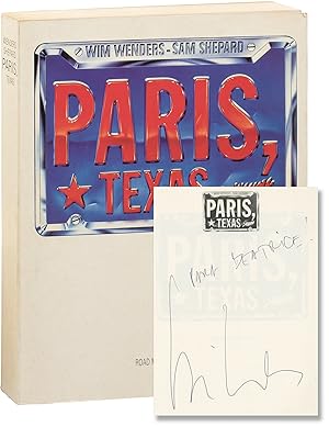 Bild des Verkufers fr Paris, Texas (Two First Edition copies, signed by Wim Wenders and Sam Shepard, respectively) zum Verkauf von Royal Books, Inc., ABAA