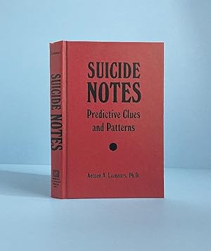 Bild des Verkufers fr Suicide Notes: Predictive Clues and Patterns zum Verkauf von boredom books