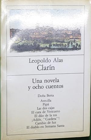 Imagen del vendedor de Una novela y ocho cuentos a la venta por Librería Alonso Quijano