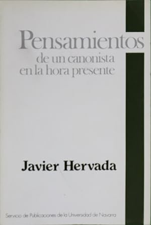 Seller image for Pensamientos de un canonista en la hora presente for sale by Librera Alonso Quijano