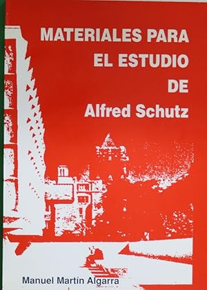 Seller image for Materiales para el estudio de Alfred Schutz for sale by Librera Alonso Quijano