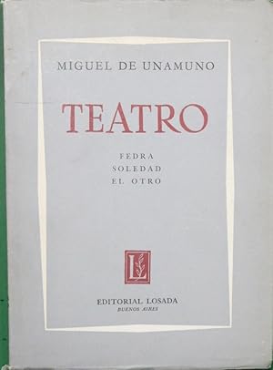 Immagine del venditore per Teatro: fedra; soledad; el otro venduto da Librera Alonso Quijano