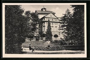 Carte postale Mülhausen, Steinbachgarten avec Theater