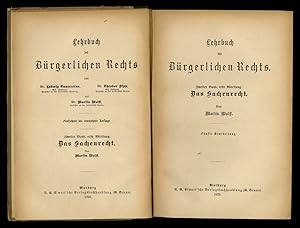 Image du vendeur pour Lehrbuch des Brgerlichen Rechts. Vol. II, 1: Das Sachenrecht. Fnfte Bearbeitung. mis en vente par Libreria Oreste Gozzini snc