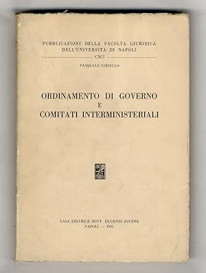 Ordinamento di governo e comitati interministeriali.